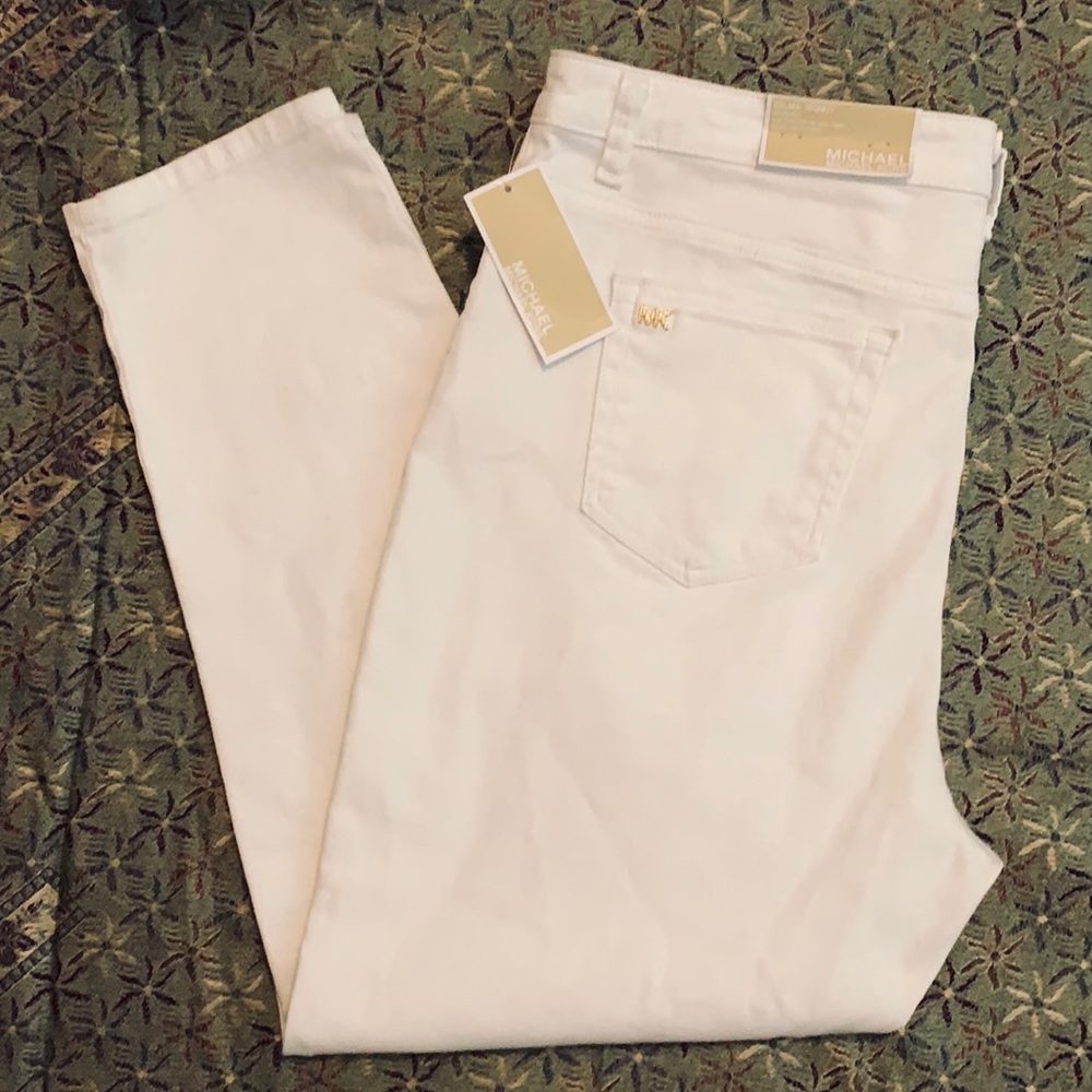 🔺NEW🔺MICHAEL KORS SKINNY WHITE JEANS SIZE …
